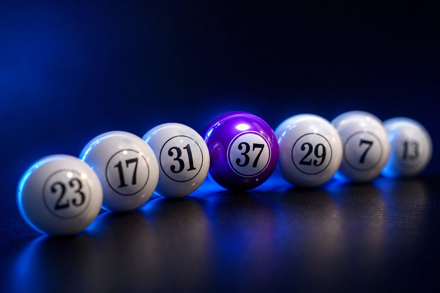 Mega Millions lottery draw balls